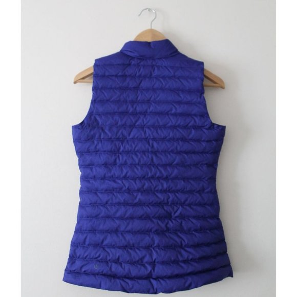 Lululemon Pack It Down Again Vest Lazurite Size 4 Glyde Goose Down - Picture 5 of 9